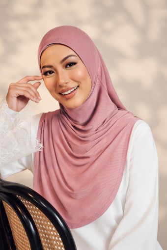 (AS-IS) Mega Tudung Sarung in Dusty Pink